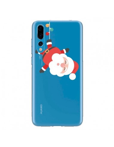 Coque Huawei P20 Pro Père Noël et sa Guirlande transparente - Nico