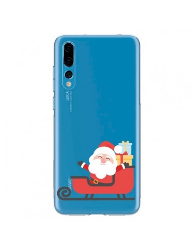Coque Huawei P20 Pro Père Noël et son Traineau transparente - Nico