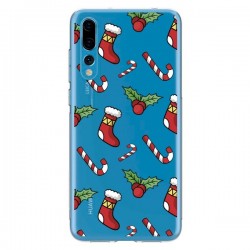 Coque Huawei P20 Pro Chaussette Sucre d'Orge Houx de Noël...