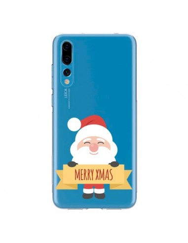 Coque Huawei P20 Pro Père Noël Merry Christmas transparente - Nico