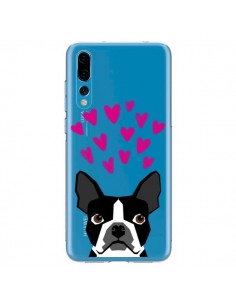 Coque Huawei P20 Pro Boston Terrier Coeurs Chien...