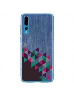 Coque Huawei P20 Pro Wood Bois Azteque Triangles Archiwoo...