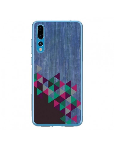 Coque Huawei P20 Pro Wood Bois Azteque Triangles Archiwoo - Pura Vida