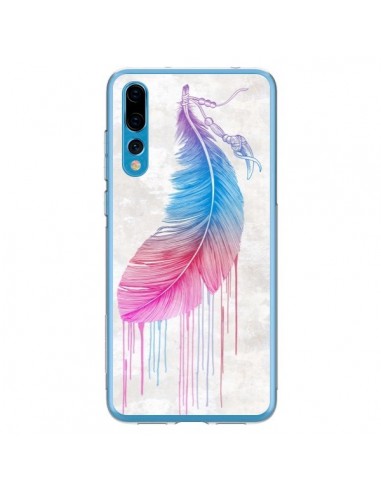 Coque Huawei P20 Pro Plume arc-en-ciel - Rachel Caldwell