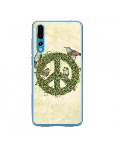 Coque Huawei P20 Pro Peace And Love Nature Oiseaux - Rachel Caldwell