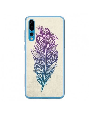 Coque Huawei P20 Pro Feather Plume Arc En Ciel - Rachel Caldwell