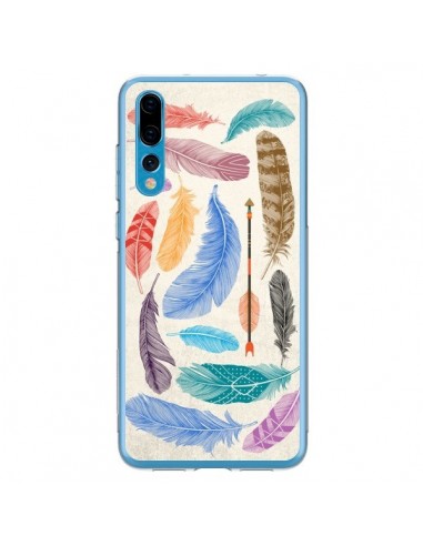 Coque Huawei P20 Pro Feather Plumes Multicolores - Rachel Caldwell