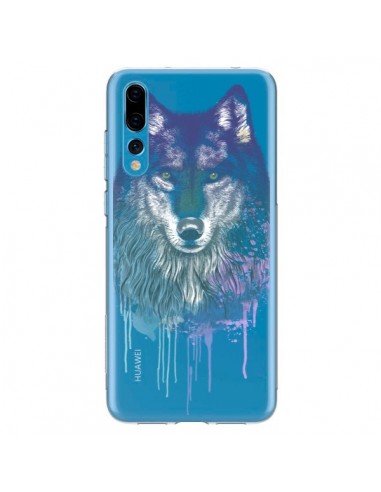 Coque Huawei P20 Pro Loup Wolf Animal Transparente - Rachel Caldwell