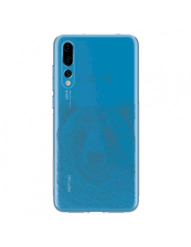 Coque Huawei P20 Pro I Love You Bear Ours Ourson Transparente - Rachel Caldwell