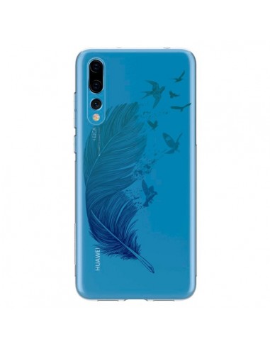 Coque Huawei P20 Pro Plume Feather Fly Away Transparente - Rachel Caldwell