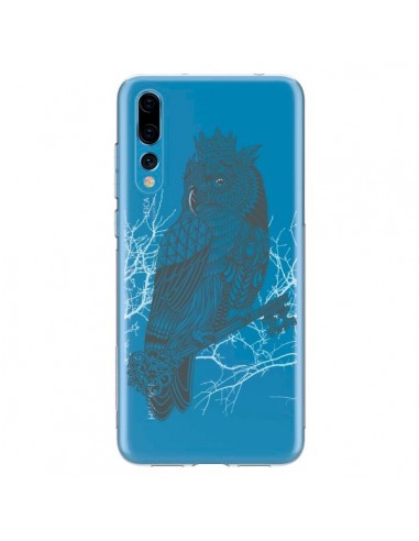 Coque Huawei P20 Pro Owl King Chouette Hibou Roi Transparente - Rachel Caldwell