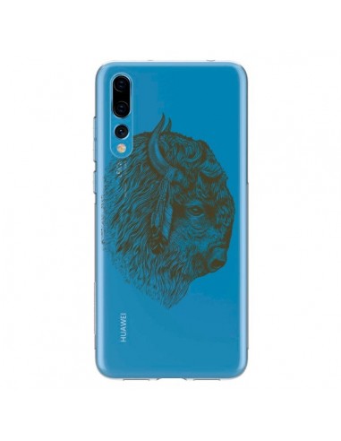 Coque Huawei P20 Pro Buffalo Bison Transparente - Rachel Caldwell