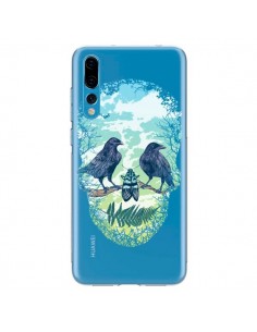 Coque Huawei P20 Pro Tête de Mort Nature Transparente -...