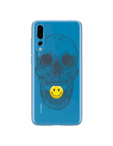 Coque Huawei P20 Pro Tête de Mort Smiley Transparente - Rachel Caldwell