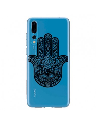 Coque Huawei P20 Pro Hamsa Cinq Doigts Main Mauvais Oeil Transparente - Rachel Caldwell