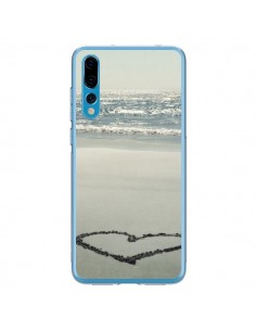 Coque Huawei P20 Pro Coeoeur Plage Beach Mer Sea Love...