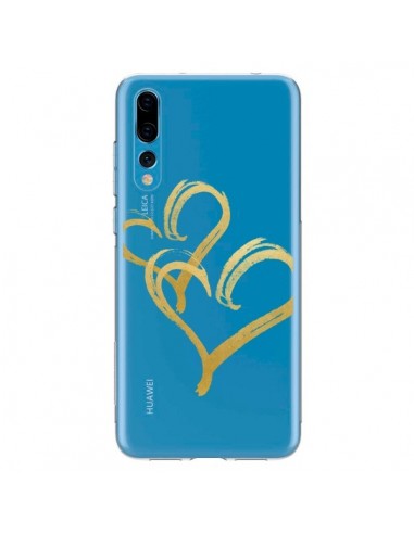 Coque Huawei P20 Pro Deux Coeurs Love Amour Transparente - Sylvia Cook