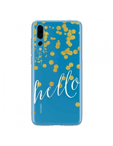 Coque Huawei P20 Pro Hello, Bonjour Transparente - Sylvia Cook