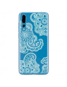 Coque Huawei P20 Pro Lacey Paisley Mandala Blanc Fleur...