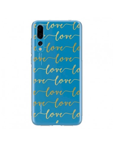 Coque Huawei P20 Pro Love Amour Repeating Transparente - Sylvia Cook