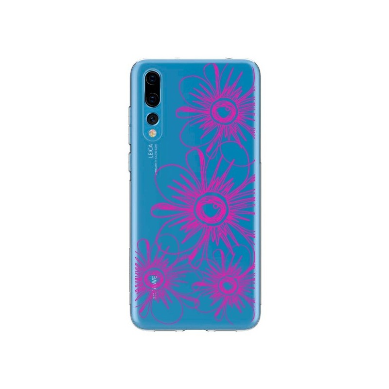 Coque Huawei P20 Pro Spring Flower Fleurs Roses Transparente - Sylvia Cook