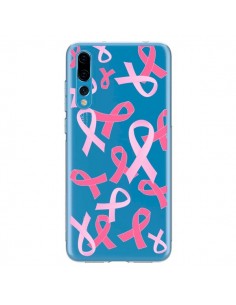 Coque Huawei P20 Pro Pink Ribbons Ruban Rose Transparente...