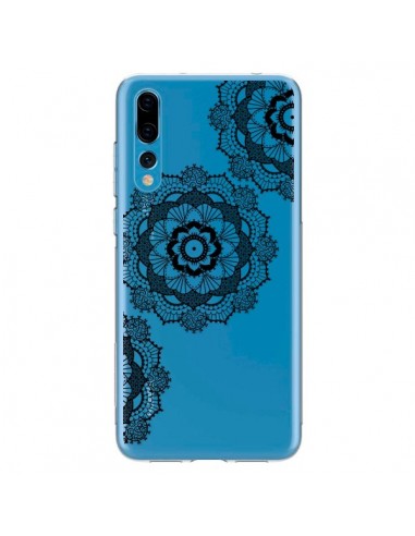 Coque Huawei P20 Pro Triple Mandala Noir Black Transparente - Sylvia Cook