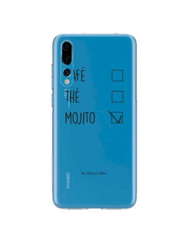 Coque Huawei P20 Pro Café, Thé et Mojito Transparente - Les Vilaines Filles