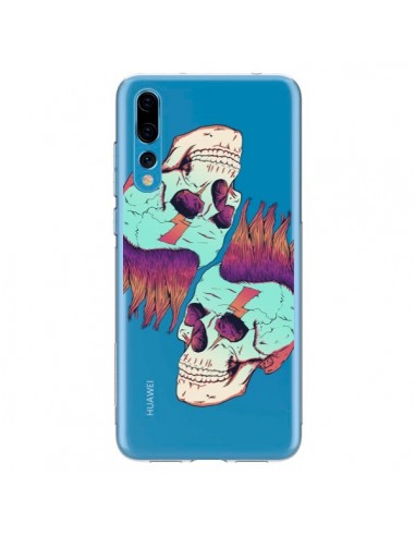 Coque Huawei P20 Pro Tête de Mort Crane Punk Double Transparente - Victor Vercesi