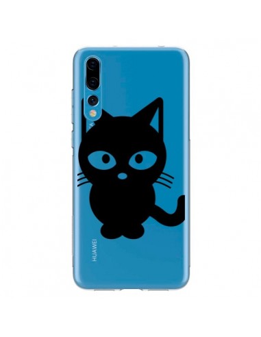 Coque Huawei P20 Pro Chat Noir Cat Transparente - Yohan B.