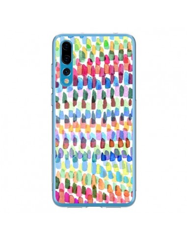 Coque Huawei P20 Pro Artsy Strokes Stripes Colorful - Ninola Design