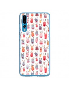 Coque Huawei P20 Pro Cute Winter Reindeers - Ninola Design