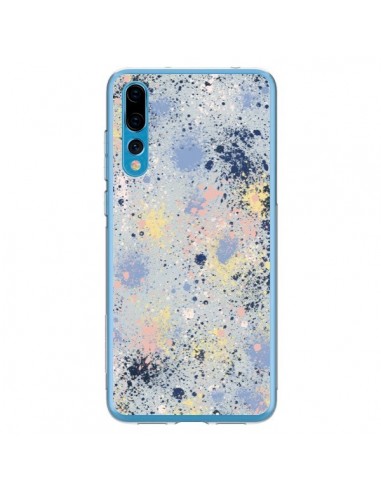 Coque Huawei P20 Pro Gradient Watercolor Lines Blue - Ninola Design