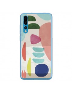 Coque Huawei P20 Pro Moody Geometry Multi White - Ninola...