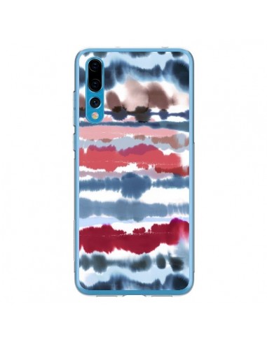 Coque Huawei P20 Pro Smoky Marble Watercolor Dark - Ninola Design