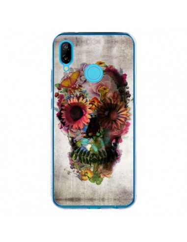 Coque Huawei P20 Lite Skull Flower Tête de Mort - Ali Gulec