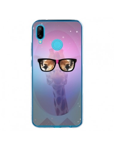 Coque Huawei P20 Lite Girafe Geek à Lunettes - Aurelie Scour