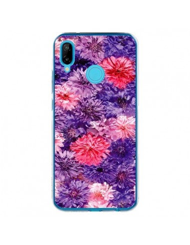 Coque Huawei P20 Lite Fleurs Violettes Flower Storm - Asano Yamazaki