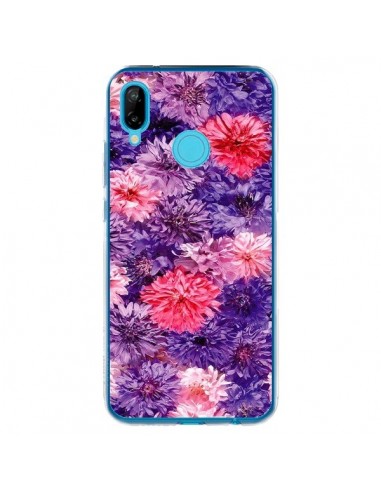 Coque Huawei P20 Lite Fleurs Violettes Flower Storm - Asano Yamazaki