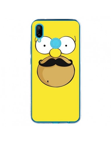 Coque Huawei P20 Lite Homer Movember Moustache Simpsons - Bertrand Carriere