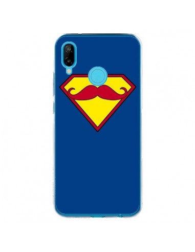 Coque Huawei P20 Lite Super Moustache Movember Superman - Bertrand Carriere