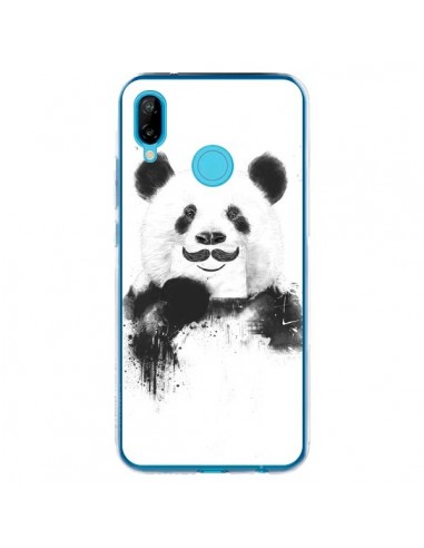 Coque Huawei P20 Lite Funny Panda Moustache Movember - Balazs Solti