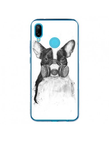 Coque Huawei P20 Lite Tagueur Bulldog Dog Chien Big City Life - Balazs Solti