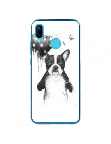 Coque Huawei P20 Lite Lover Bulldog Chien Dog My Heart Goes Boom - Balazs Solti