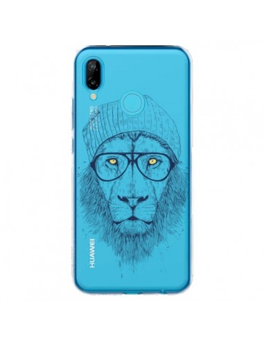 Coque Huawei P20 Lite Cool Lion Swag Lunettes Transparente - Balazs Solti