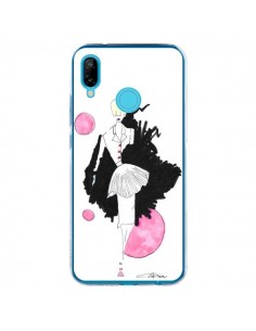 Coque Huawei P20 Lite Demoiselle Femme Fashion Mode Rose...
