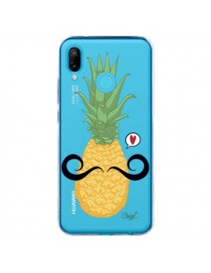 Coque Huawei P20 Lite Ananas Moustache Transparente - Chapo