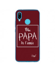 Coque Huawei P20 Lite Elu Papa de l'Année Rouge Bordeaux...