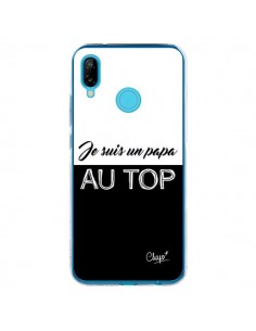 Coque Huawei P20 Lite Je suis un Papa au Top Noir - Chapo