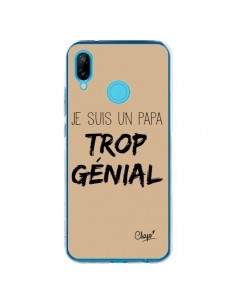 Coque Huawei P20 Lite Je suis un Papa trop Génial Beige -...